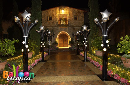 Elegant decor leading guests to an upscale NYE party at The Bridges RSF