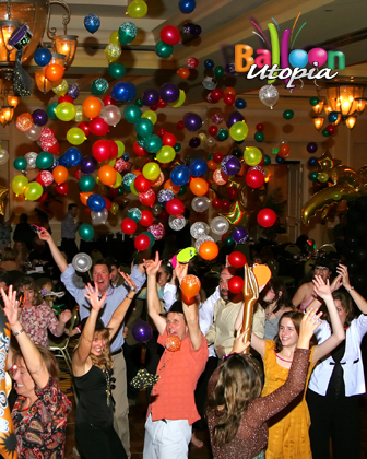 Special Effect exploding balloons add an extra something to this corporate event
