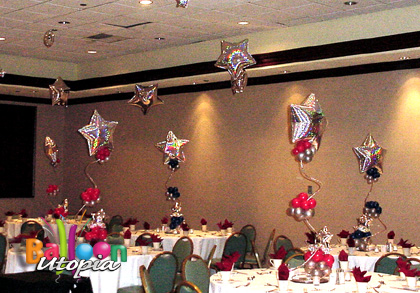 Celebrate your company with centerpieces that are both upscale and fun!
