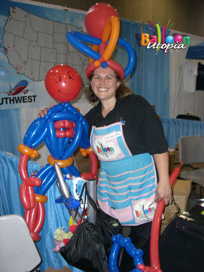Building sculptures around logo balloons attracts attention and puts your name in everyone's hands, minds and hearts
