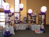 Trade Show Booth with Light Up Victorian Balloon Columns