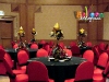 Upscale centerpieces incorporating live florals and balloons